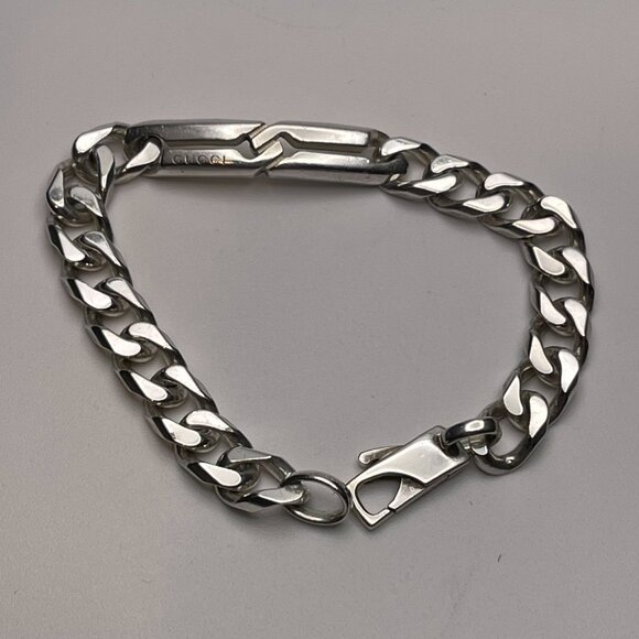 GUCCI Infinity Knot Chain Bracelet Sterling Silver 925 - Preowned - Picture 5 of 11